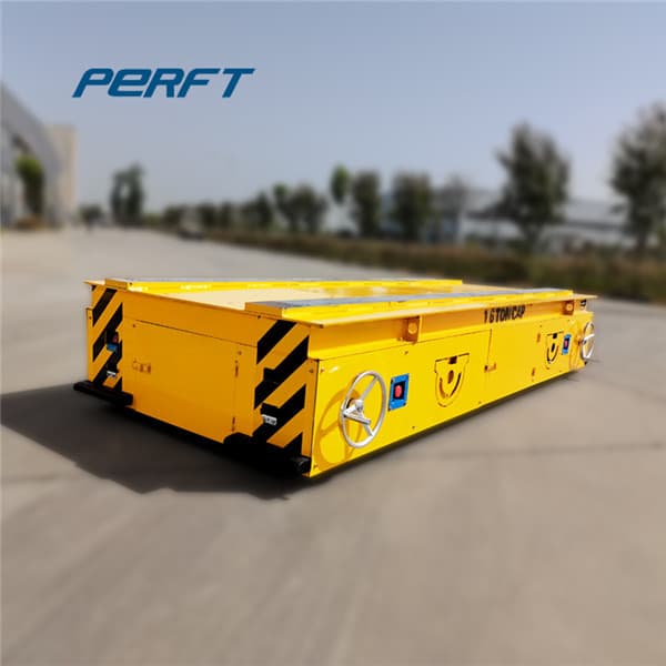 Trackless Transfer Trolley With Urethane Wheels 120 Ton